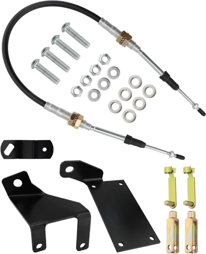 Vínculo de cambio de cable de caja de transferencia de mejora, compatible con Jeep Wrangler TJ 1997-2006, cable resistente, se adapta a la caja de
