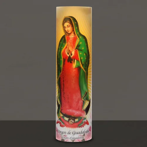 Miniatura 7 de Stonebriar La colección de los Santos Vela de oración LED parpadeante del ángel guardián con temporizador automático, ideas de regalo religiosas