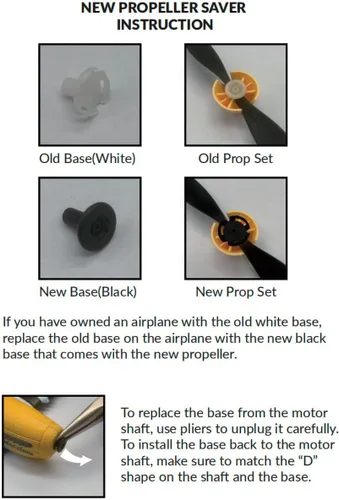 Miniatura 4 de 3 juegos de hélice de 3 palas con protectores de hélice y 3 adaptadores para VOLANTEXRC P51 F4U P40 BF109 Spitfire Airplane nueva versión