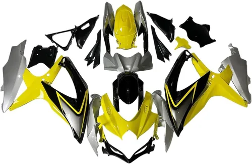 Miniatura 18 de Carenado de carrocería de plástico plateado blanco negro apto para Suzuki 2008 2009 2010 GSXR 600 750 inyección ABS nuevo Aftermarket Kit de marco