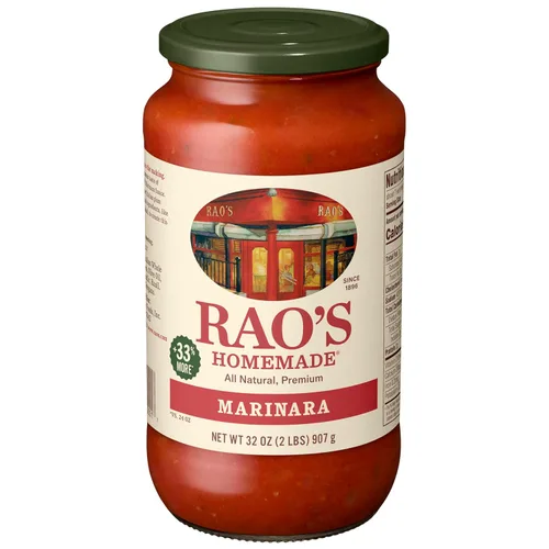 Miniatura 32 de Rao's Homemade Salsa de tomate, Tomate y Albahaca, 24 onzas, salsa versátil para pasta, bajo en carbohidratos, totalmente natural, calidad premium