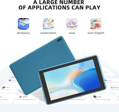 Miniatura 8 de IWEGGO Tablet Android 14 con funda, 7 pulgadas 8 GB RAM+32 GB ROM/1 TB computadora expandible, tabletas de cámara de 5 MP, procesador de cuatro Negro