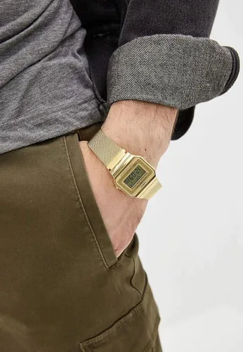 Miniatura 6 de Casio Reloj retro A700WEMG-9AEF unisex dorado cronómetro Oro