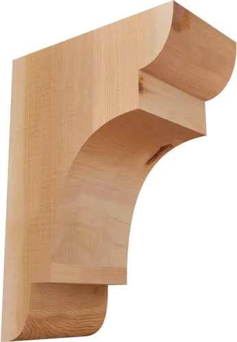 Miniatura 98 de Ekena Millwork COR04X12X12NEB00RWR 4 pulgadas de ancho x 12 pulgadas de profundidad x 12 pulgadas de alto New Brighton Rough Sawn Corbel, cedro rojo
