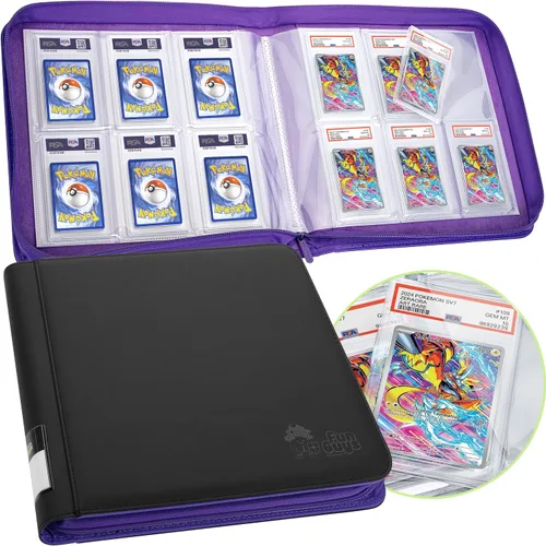 Miniatura 11 de FunGuys Carpeta para Tarjetas Graduadas – Carpeta de 4 Bolsillos para Slabs para PSA, BGS, SGC y Todas las Tarjetas Graduadas, Álbum
