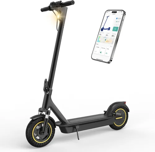 Miniatura 11 de Maxshot Electric Scooter, 350W/500W Powerful Motor, 19-22 MPH Max Speed, 15-28 Miles Range, Foldable escooter with Dual Braking Systems, Smart APP