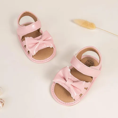 Miniatura 165 de Meckior Sandalias de verano con punta abierta y suave de piel sintética para bebés y niñas pequeñas