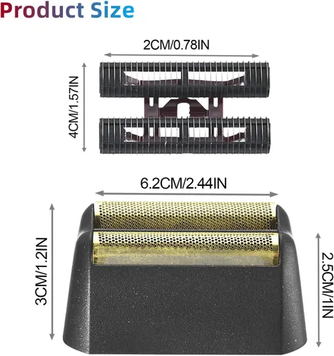 Miniatura 5 de Serie 5 Star Finale - Hoja de repuesto para afeitadora y barra de corte compatible con cabezales de lámina wahl 7031-100/7043-100, apto para Negro