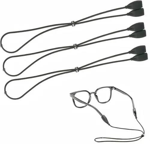 Miniatura 33 de Correa ajustable para gafas, diseño elástico y elástico, adecuado para gafas de miopía, lentes de sol, gafas deportivas