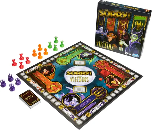 Miniatura 11 de Hasbro Gaming Lo siento! Juego de mesa: Edición de villanos de Disney para niños, juegos familiares para mayores de 6 años (exclusivo de Amazon)