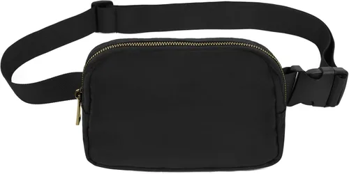 Miniatura 7 de VOROLO Riñonera para mujeres y hombres, bolsa cruzada, bolsa de cinturón con correa ajustable, Rosa, 5,6 pulg.