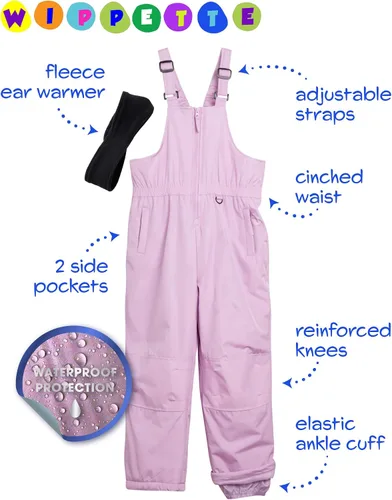 Miniatura 2 de Overol con peto de nieve para niñas, con aislamiento impermeable, para snowboard, esquí, nieve, para niñas (5-18)