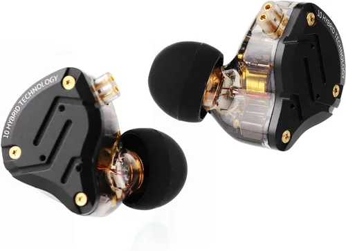 Miniatura 13 de Linsoul KZ ZS10 Pro, auriculares intraaurales monitor de 5 controladores 4BA+1DD, auriculares HiFi con cable, auriculares para juegos, auriculares