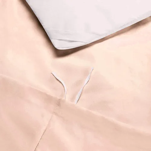 Miniatura 4 de Juego de cama de 4 piezas, 100% algodón, 1000 hilos, funda de edredón, fundas de almohada y sábana bajera ajustable con bolsillo extra profundo