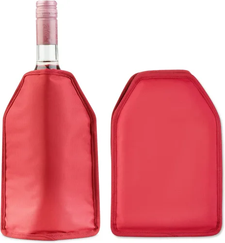 Miniatura 8 de Funda para enfriador de vino de gel sólido, enfriador de botellas reutilizable, color negro