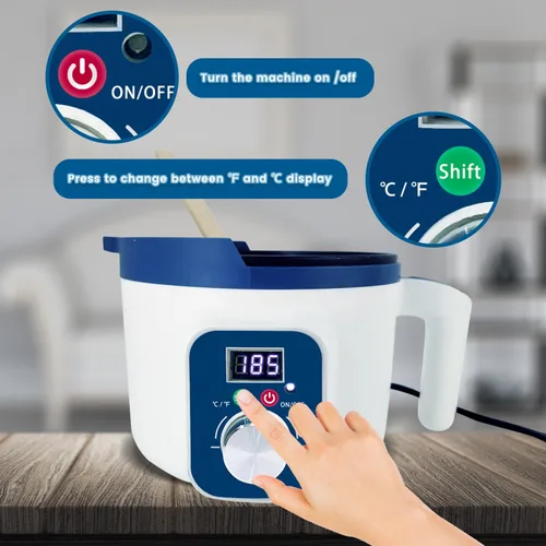 Miniatura 4 de Olla de fusión digital de velas con boquilla, derretidor de cera eléctrico con control de temperatura de 80 a 210 °F para hacer velas, fabricación