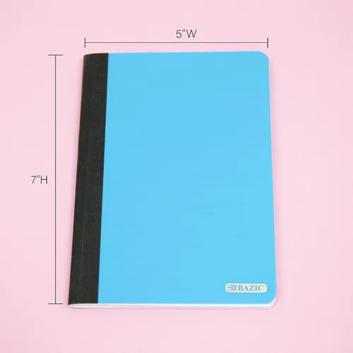 Miniatura 6 de BAZIC Products Juego de 80 libros de composición personal con cubierta de polietileno de 5 x 7 pulgadas, para oficina de notas escolares, juego de 8