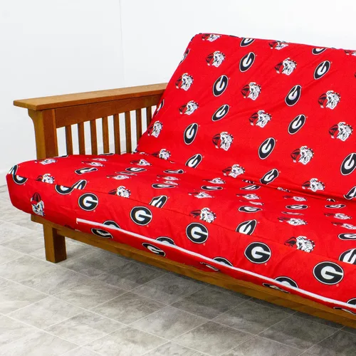 Miniatura 6 de College Covers Everything Comfy Georgia Bulldogs - Funda para futón, tamaño matrimonial (54 x 76 x 6 pulgadas), se adapta a tapetes de 6 y 8 pulgadas