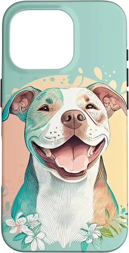 Miniatura 20 de Pit Bull - Carcasa para iPhone 17, diseño artístico de Pitbull para mujer