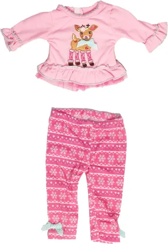 Miniatura 3 de American Fashion World Juego de pantalones de reno rosa para muñecas de 14 pulgadas Calidad premium y diseño moderno Ropa de muñecas para marcas