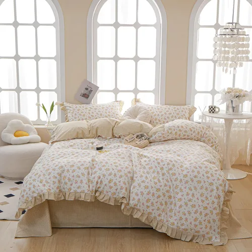 Miniatura 20 de Polka Dot Twin XL Duvet Cover Pink Zipper Twin XL Comforter Cover Cotton Double Gauze Cute Soft Duvet Cover Set with 2 Pillowcases Boho Girls