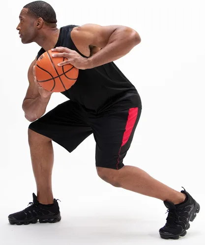 Miniatura 6 de DEVOPS Paquete de 2 pantalones cortos de gimnasio de entrenamiento de ajuste holgado de 10 pulgadas con bolsillos para hombre