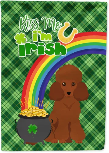 Miniatura 130 de Caroline's Treasures WDK4731GF - Bandera decorativa para jardín del día de San Patricio, color negro y tostado, Airedale Terrier, para jardín
