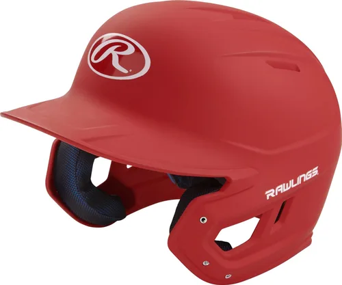 Miniatura 38 de Rawlings Casco de bateo de béisbol MACH Mate Tallas JR y SR Múltiples colores bermellón brillo