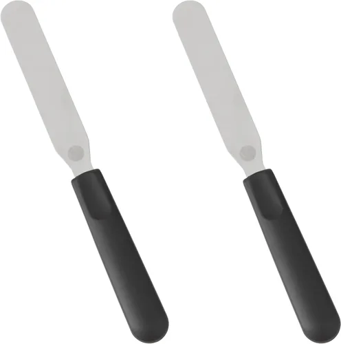 Miniatura 10 de Wilton Espátula de glaseado recta, herramienta de decoración de pasteles de acero inoxidable con mango ergonómico