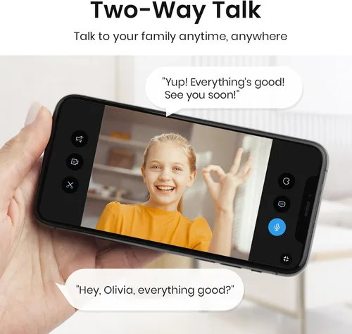 Miniatura 7 de aosu Cámara de seguridad 2K para interiores, monitor de bebé, cámara para mascotas de 360 grados para seguridad en el hogar con enrutador Wi-Fi