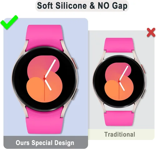 Miniatura 4 de YuiYuKa Correa deportiva para Galaxy Watch 7/6/5/4/FE Band 1.575 in 1.732 in 6/4 Classic Band 1.850 in 1.693 in 1.811 in 1.654 in, correa de Glacier