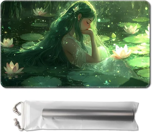 Miniatura 28 de MTG - Tapete de juego de 24 x 14 pulgadas, con parte trasera antideslizante, ideal para entusiastas de los juegos de cartas, tapete de juego TCG