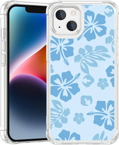 Miniatura 94 de FANXI Funda de teléfono de hibisco azul compatible con iPhone 11 de 6.1 pulgadas, funda protectora a prueba de golpes de TPU con bonita flor azul