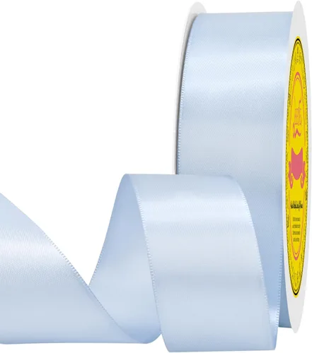 Miniatura 106 de Cinta de satén blanca antigua de doble cara de 1-1/2 pulgadas x 50 yardas, cinta de poliéster para envolver regalos, día de San Valentín, bodas