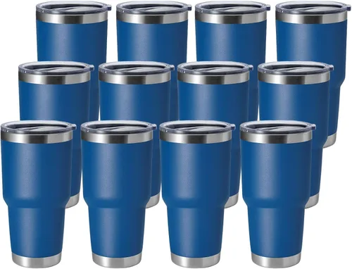 Miniatura 8 de Hasle Outfitters - Vaso de acero inoxidable de 30 onzas, taza de viaje con aislamiento al vacío de doble pared, taza de café aislada duradera, juego