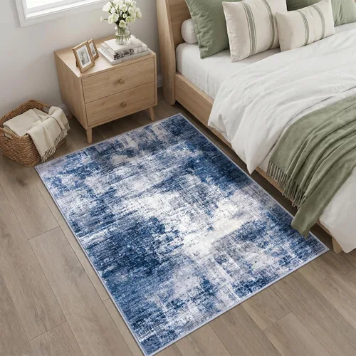 Miniatura 567 de IOHOUZE Alfombra abstracta lavable de 3 x 12 pies para pasillos, antideslizante para cocina, camino de entrada de lana sintética para interiores