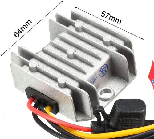 Miniatura 3 de uxcell Convertidor de voltaje de alimentación DC 12V/24V a DC 6V 10A 60W impermeable voltaje convertidor convertidor