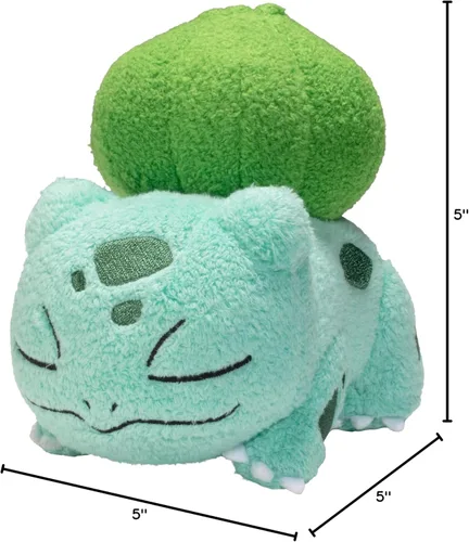 Miniatura 6 de Pokémon 5" Squirtle, Charmander, Bulbasaur durmientes, paquete de 3 peluches - Licencia oficial - Auténtico set de figuras de juguetes de peluche