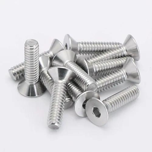 Miniatura 27 de Tornillos de cabeza plana M4 de 0.787 in, tornillo y perno de cabeza plana M4-0.028x0.787 in, pernos avellanados de acero inoxidable, accionamiento