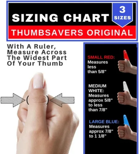 Miniatura 2 de Thumbsavers Classic - Herramienta manual para terapeuta de masaje manual, tamaño mediano, color blanco