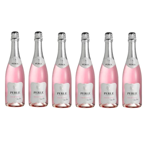Miniatura 3 de Pierre Chavin Vino blanco espumoso Perle Blanc sin alcohol al 0,0% alternativo de Francia, bajo en calorías, certificado halal, vegano y sin