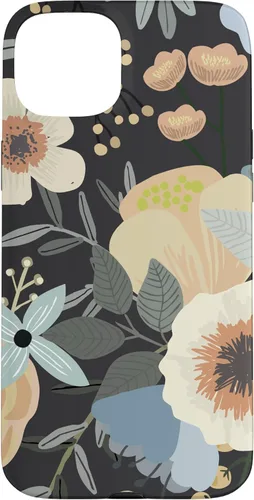 Miniatura 9 de Funda para iPhone 13 Pro Max Boho Wildflower Garden Botanical Floral Pattern (negro)