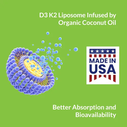 Miniatura 4 de UpNourish Vitamina liposomal D3 K2 10000 UI D3 y K2 MK-7 200 mcg - 365 Vitamina D3 k2 (Vitamina D3 con K2) Mini cápsulas blandas - Suplemento