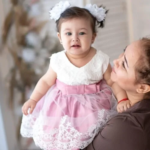 Miniatura 3 de TTYAOVO Vestido de fiesta de princesa de flores para niñas de 1 a 5 años