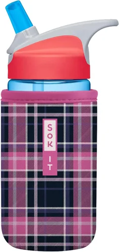 Miniatura 262 de Sok It BotlSok Funda para botella de agua con cubierta de neopreno aislante (Floral abstracto, se ajusta a CamelBak o Nalgene de 12 onzas)