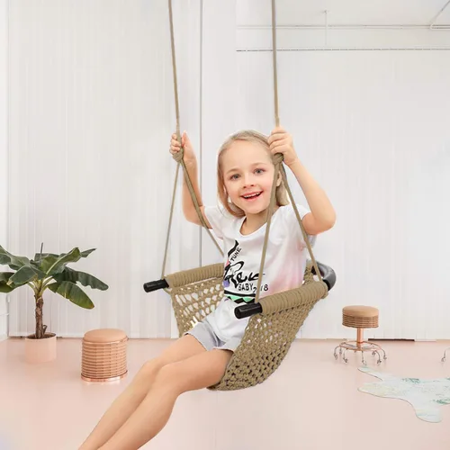 Miniatura 8 de JKsmart Columpio para niños pequeños, columpio para niños, juego de columpios seguros para niños, perfecto para interiores, exteriores, patio