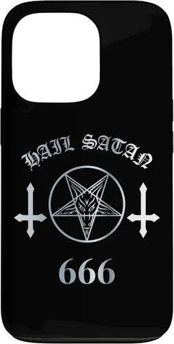 Miniatura 10 de iPhone 16 Upside Down Cross Satanic Pentagram Hail Satan 666 Case