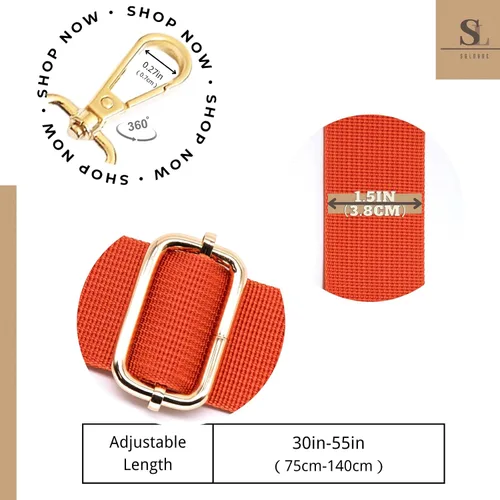 Miniatura 101 de S&loyoe Correas de repuesto para bolso, correa ajustable para bolsa cruzada, correas de guitarra anchas para bolsos de 1.5 pulgadas