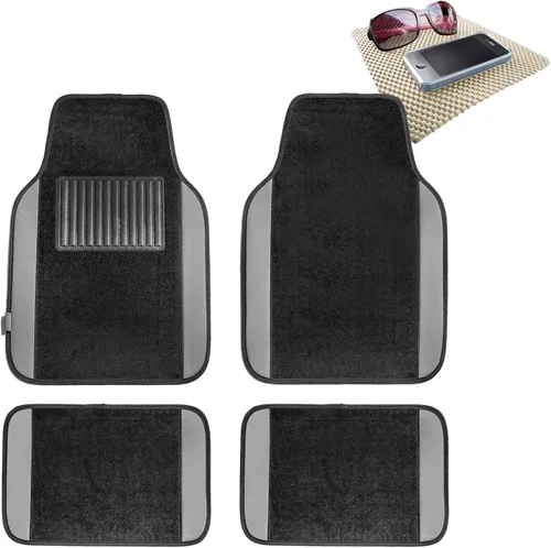 Miniatura 15 de TLH Alfombrillas para Automóvil, Juego Completo de Alfombrillas de Alfombra con Bordes de Color Beige para Coches, Protección para Todo Tipo