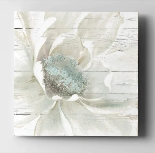Miniatura 7 de Wexford Home Azul Blanco Lienzo decorativo para pared, envuelto en galería, 10 x 10 pulgadas, azul blanco i